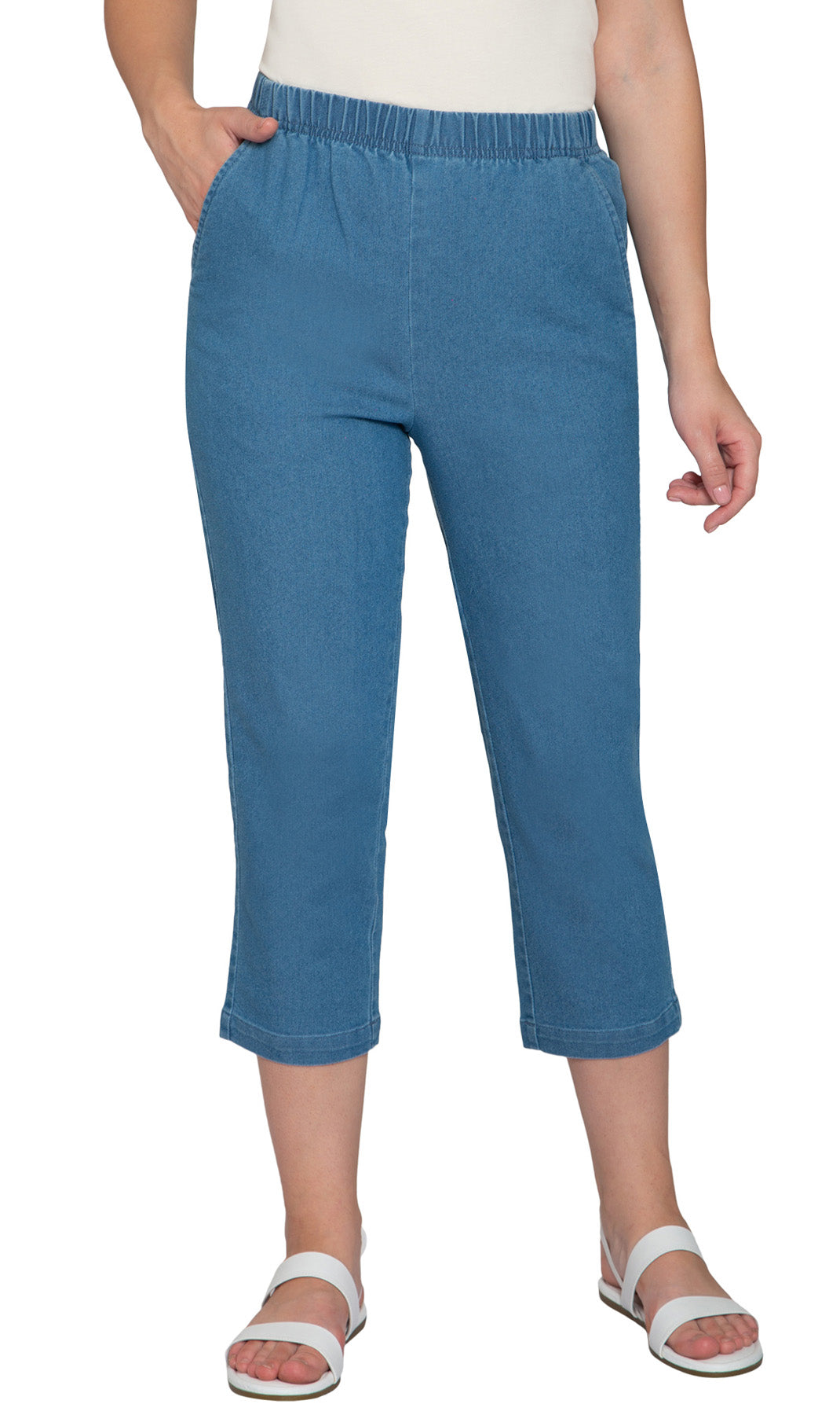 Women's Stretch Denim Capris– Lightweight Stretch