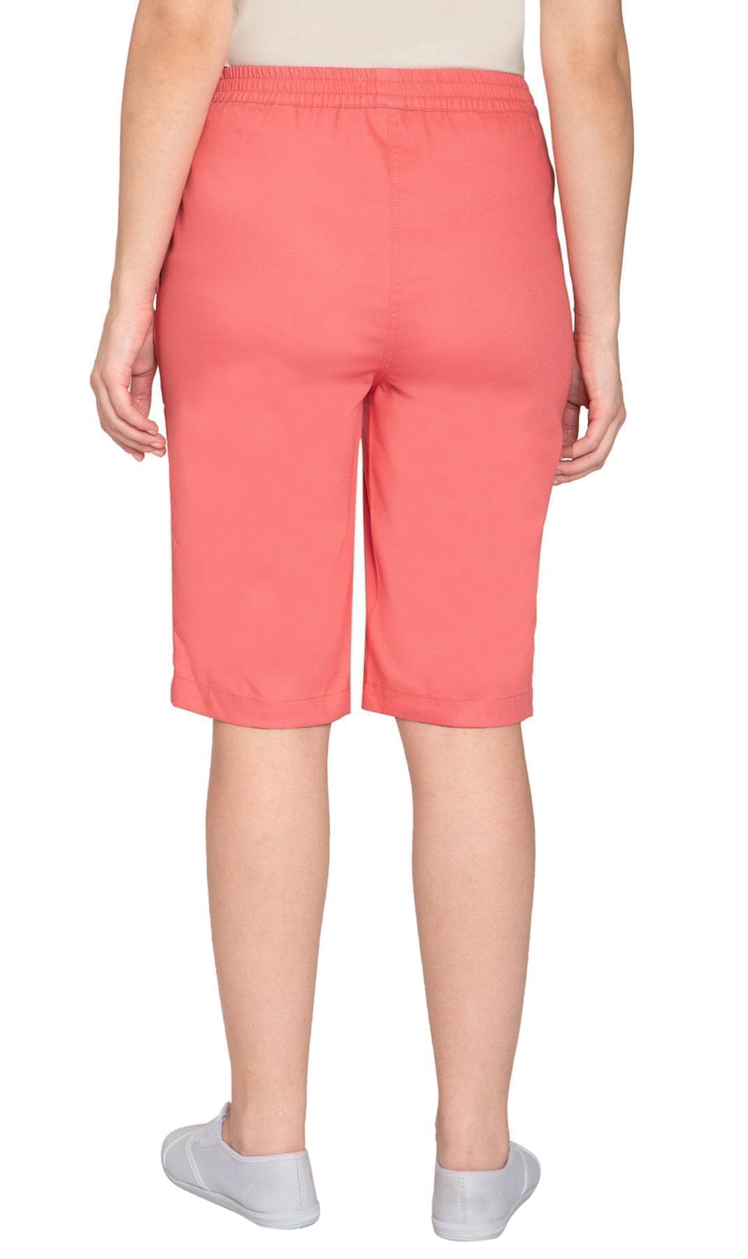 Women's Easy Pull on Bermuda Shorts in Denim and Twill