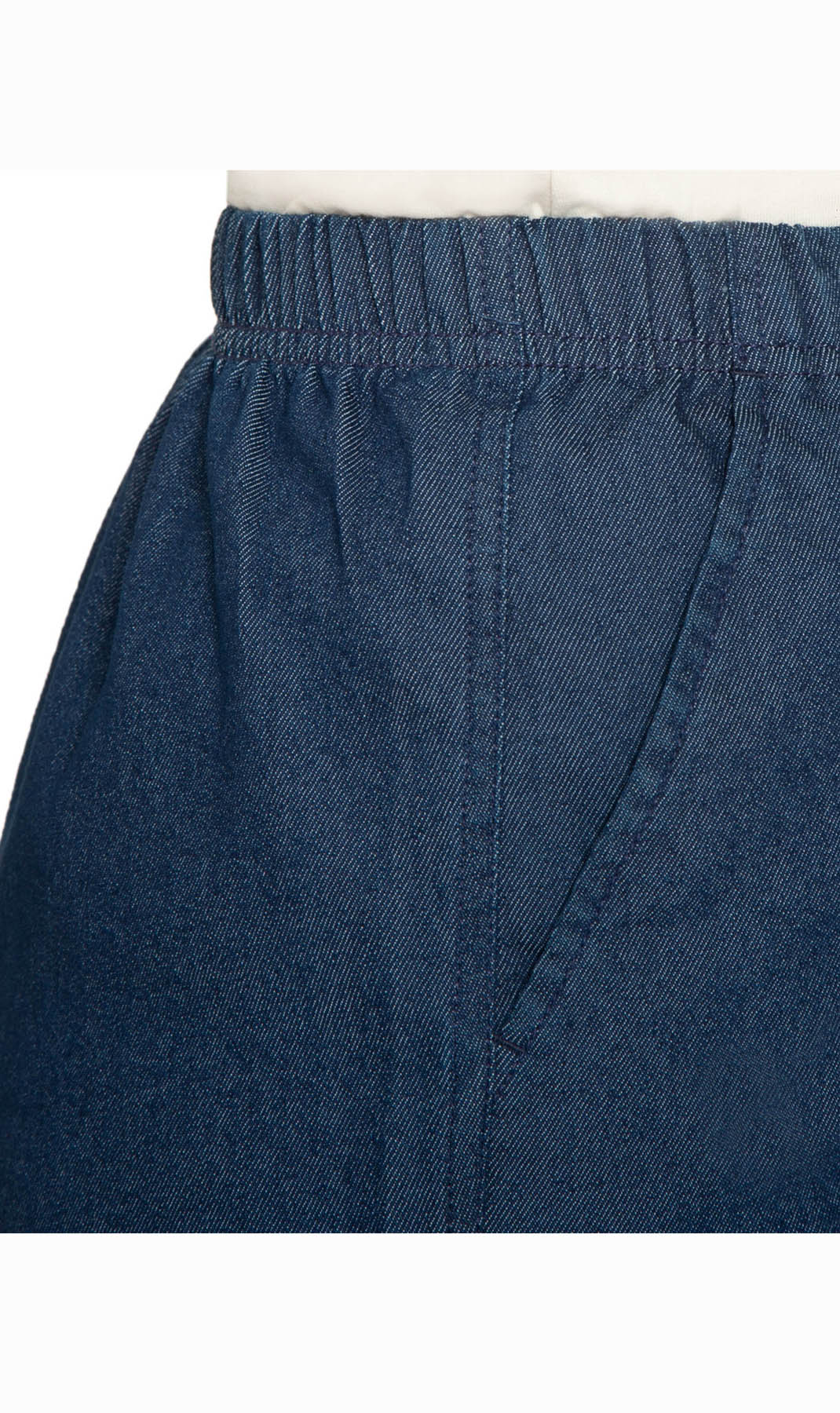 Women's Pull On Denim & Twill Shorts with stretch waist - No zipper or buttons