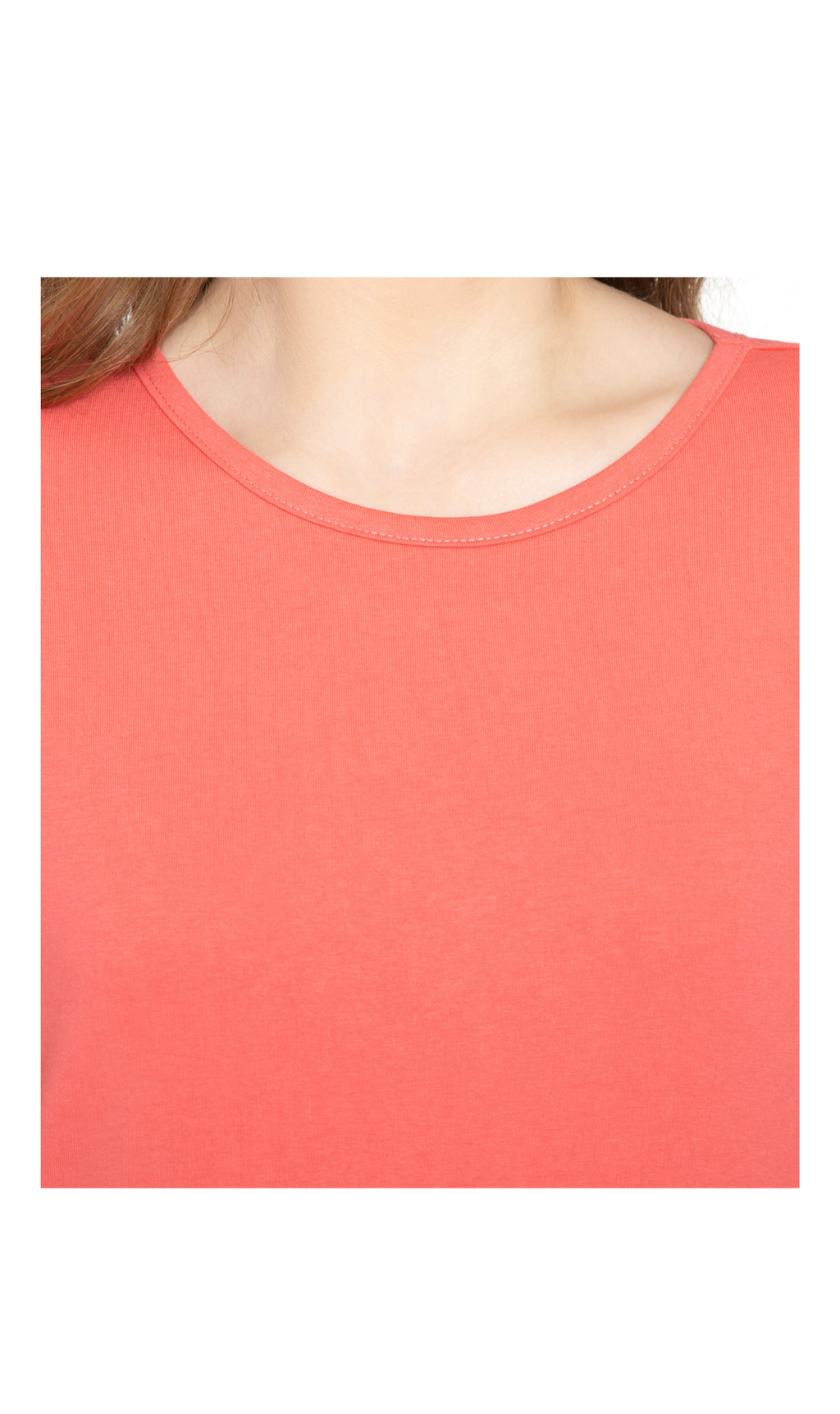 Women's Classic Comfort Fit 3/4 Sleeve length Crew Neck Jersey knit T-Shirt